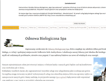 Tablet Screenshot of odnowa-biologiczna-spa.pl